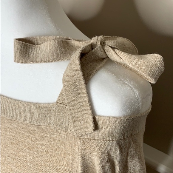 J. Crew Tie Shoulder Off-the-Shoulder Sweater - Picture 4 of 8